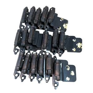 Antique Bronze Cabinet Hinges Set of 18 Used in Great Condition 2.8 Inches